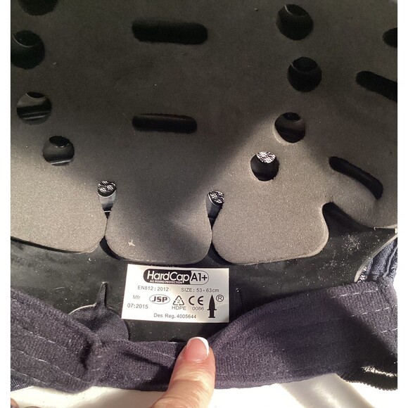 JSP HardCap  A1+ Bumpcap with Short Brim Navy 53-63cm Hardhat - Picture 5 of 6